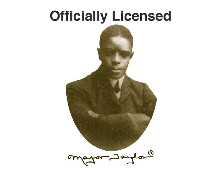 Look for the Major Taylor insignia on all officially licensed wear