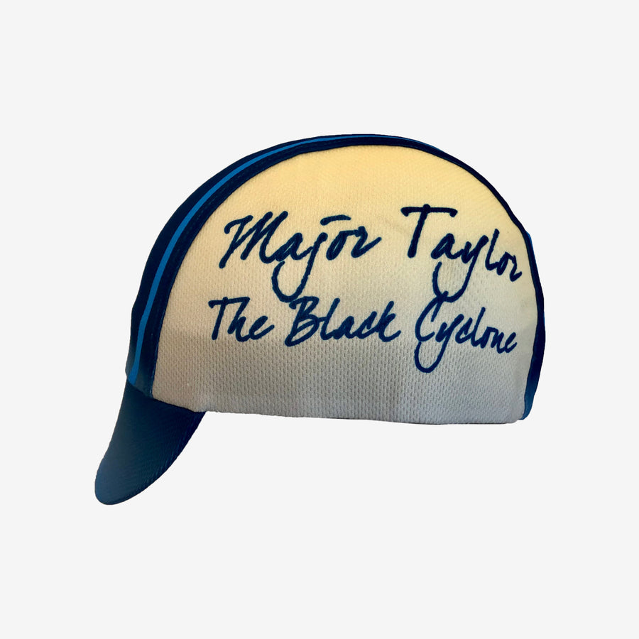 Black Cyclone Style Biking Cap | Major Taylor Cycling Wear